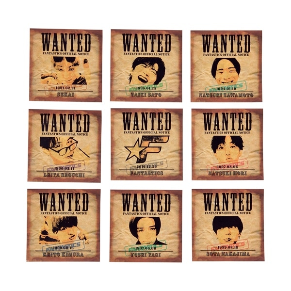 世界 produce WANTED STICKER