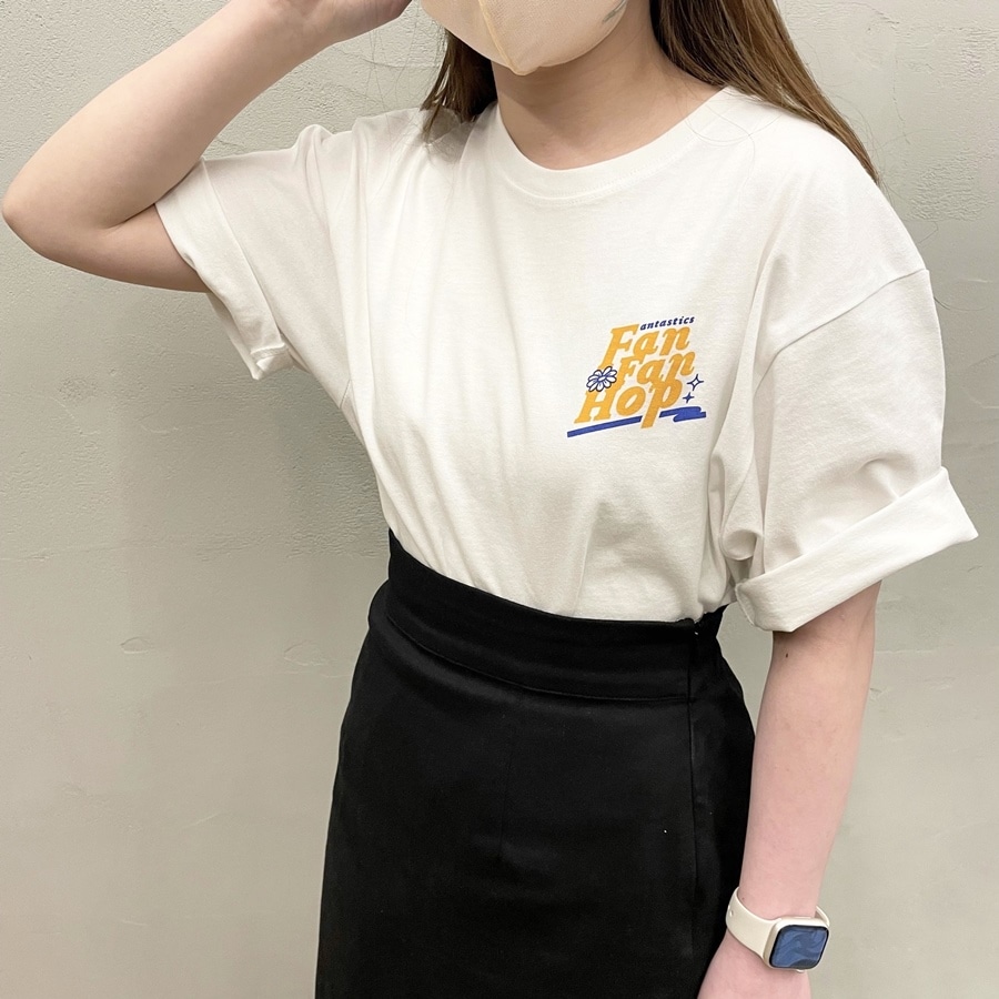 FAN FAN HOP ロゴTシャツ/WHITE 詳細画像 WHITE 4