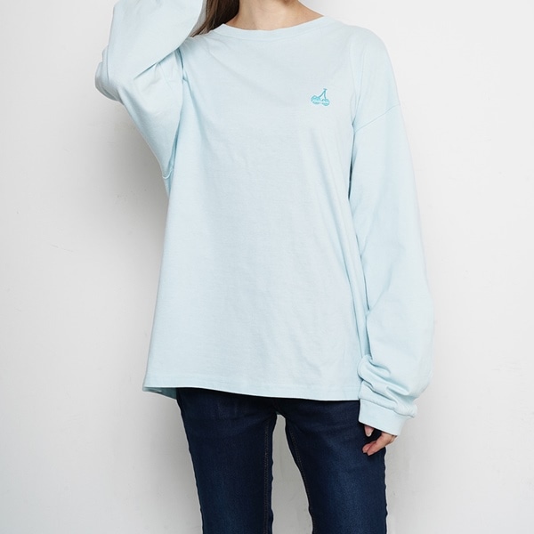 FAN FAN STEP ロングスリーブTシャツ/MINT BLUE 詳細画像