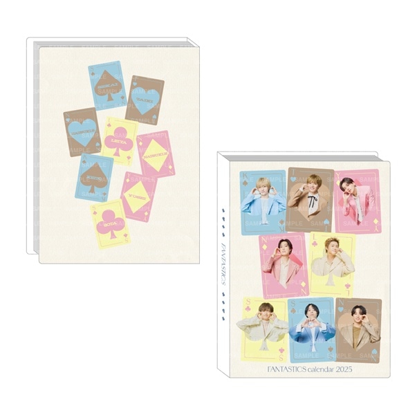 FANTASTICS 2025 カレンダー フォトカードホルダー&フォトカード2枚セット 詳細画像