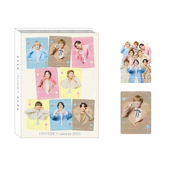 FANTASTICS 2025 カレンダー フォトカードホルダー&フォトカード2枚セット 詳細画像