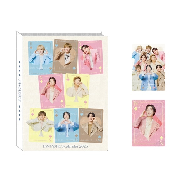 FANTASTICS 2025 カレンダー フォトカードホルダー&フォトカード2枚セット 詳細画像