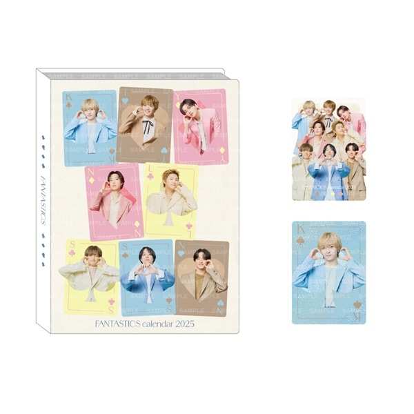 FANTASTICS 2025 カレンダー フォトカードホルダー&フォトカード2枚セット 詳細画像
