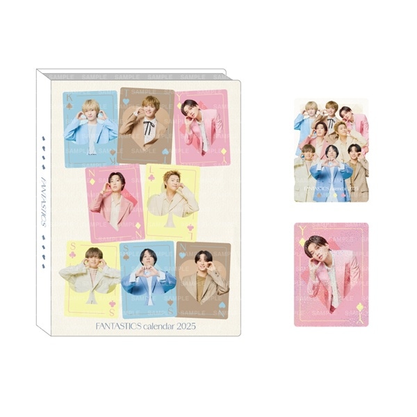 FANTASTICS 2025 カレンダー フォトカードホルダー&フォトカード2枚セット 詳細画像