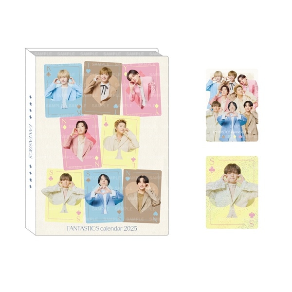 FANTASTICS 2025 カレンダー フォトカードホルダー&フォトカード2枚セット 詳細画像