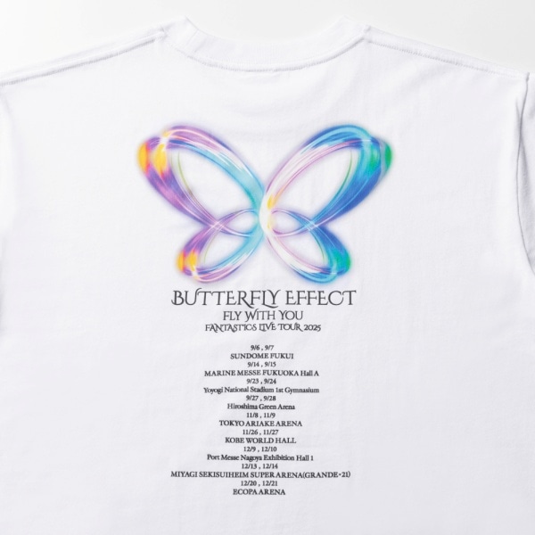 BUTTERFLY EFFECT -FLY WITH YOU- ツアーTシャツ/WHITE 詳細画像