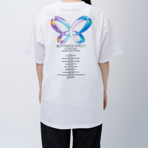 BUTTERFLY EFFECT -FLY WITH YOU- ツアーTシャツ/WHITE 詳細画像