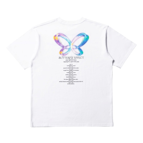 BUTTERFLY EFFECT -FLY WITH YOU- ツアーTシャツ/WHITE