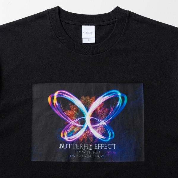 BUTTERFLY EFFECT -FLY WITH YOU- グラフィックTシャツ/BLACK 詳細画像