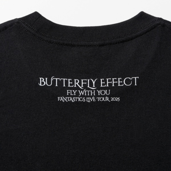 BUTTERFLY EFFECT -FLY WITH YOU- グラフィックTシャツ/BLACK 詳細画像