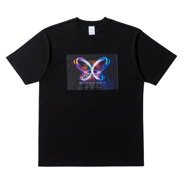 BUTTERFLY EFFECT -FLY WITH YOU- グラフィックTシャツ/BLACK