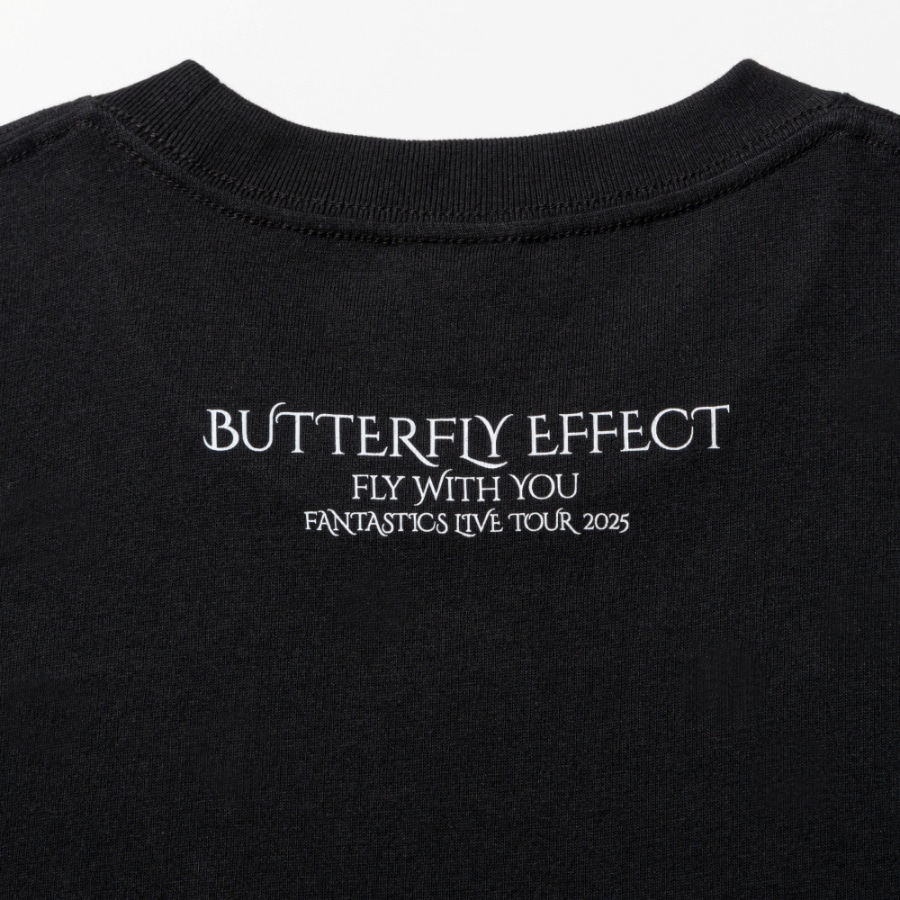 BUTTERFLY EFFECT -FLY WITH YOU- グラフィックTシャツ/BLACK 詳細画像 カラー共通 3