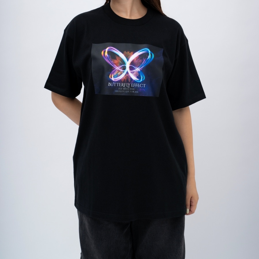 BUTTERFLY EFFECT -FLY WITH YOU- グラフィックTシャツ/BLACK 詳細画像 カラー共通 4
