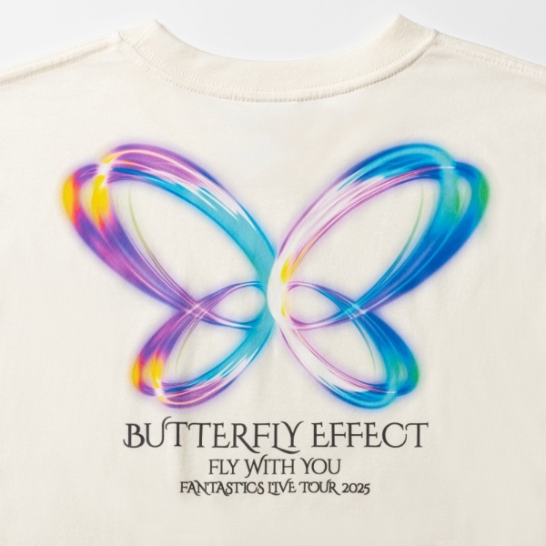 BUTTERFLY EFFECT -FLY WITH YOU- ロングスリーブTシャツ/IVORY 詳細画像