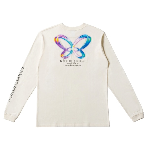 BUTTERFLY EFFECT -FLY WITH YOU- ロングスリーブTシャツ/IVORY