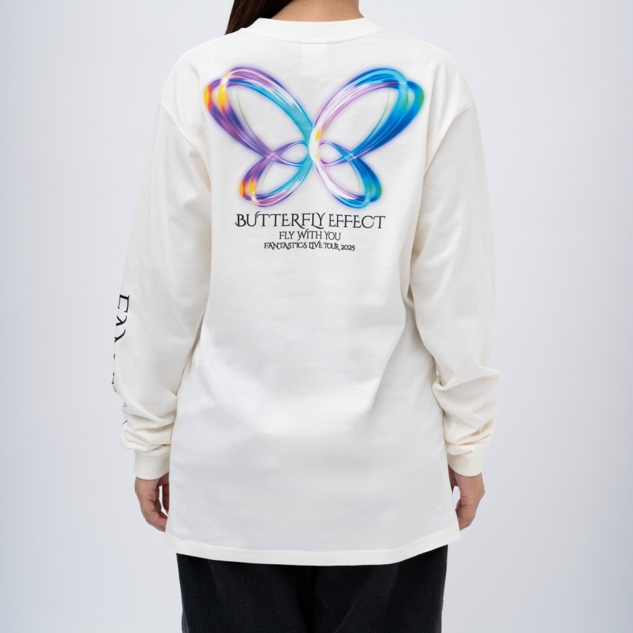 BUTTERFLY EFFECT -FLY WITH YOU- ロングスリーブTシャツ/IVORY 詳細画像 カラー共通 6