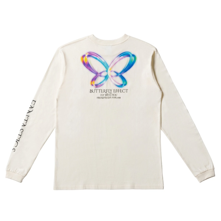 BUTTERFLY EFFECT -FLY WITH YOU- ロングスリーブTシャツ/IVORY 詳細画像 IVORY 1
