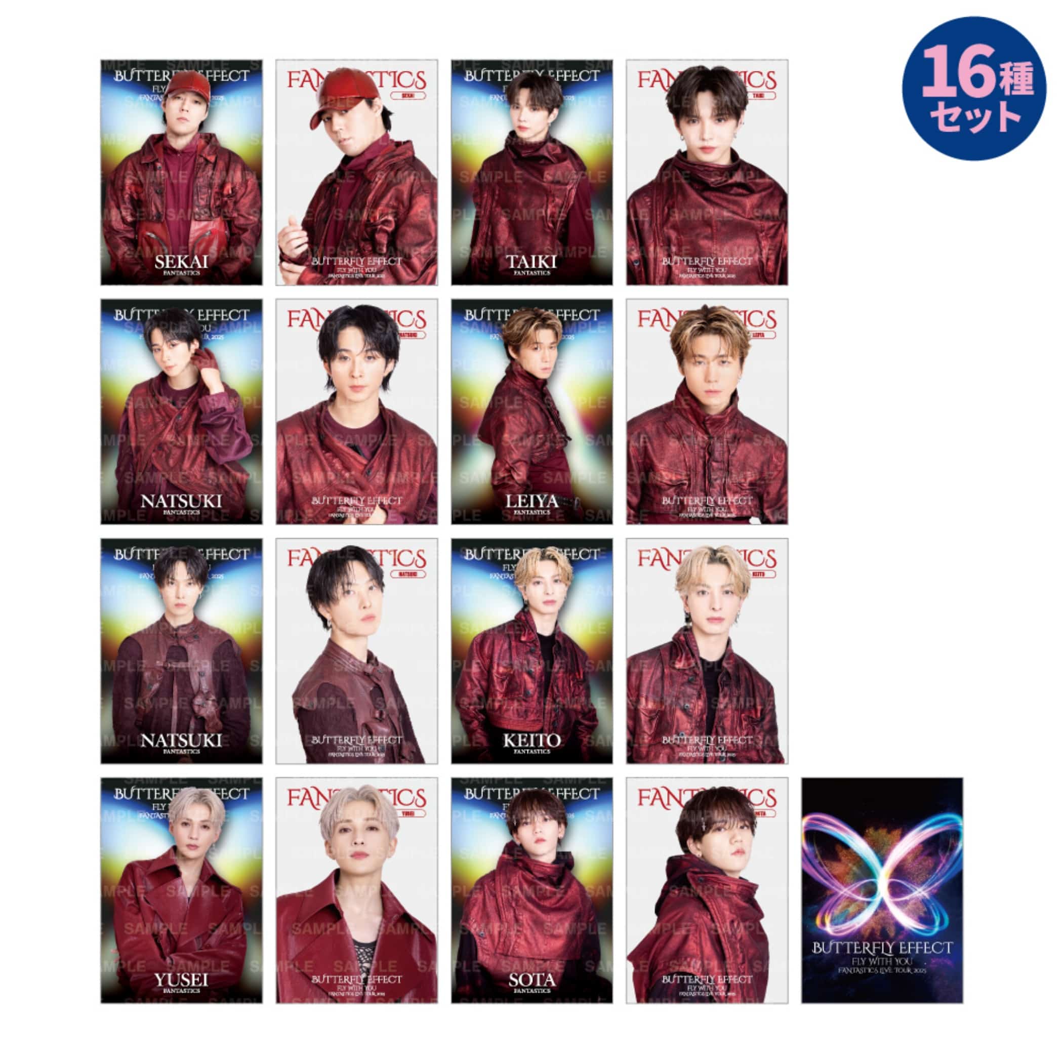 FANTASTICS フォトカードセット EXILE TRIBE STATION ONLINE STORE｜BUTTERFLY EFFECT -FLY WITH
