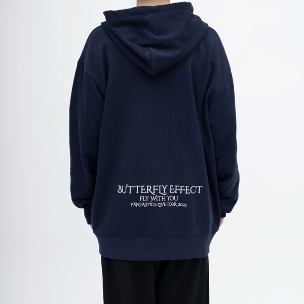 BUTTERFLY EFFECT -FLY WITH YOU- パーカー/NAVY 詳細画像