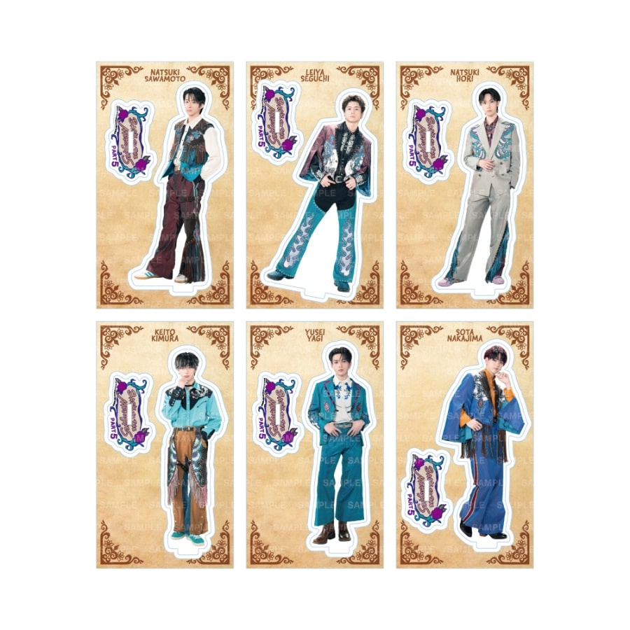 BACK TO THE MEMORIES PART5 BIGアクリルスタンドA 6種セット 詳細画像 カラー共通 1