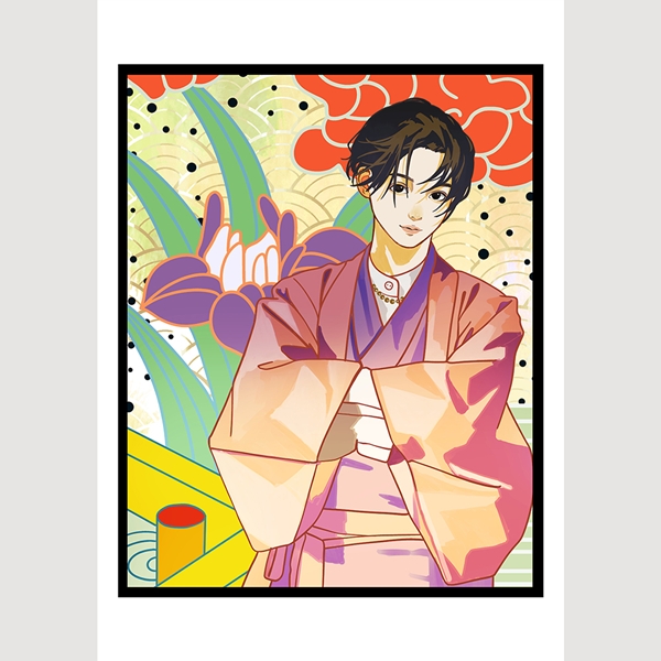 八木勇征 with 一人十色アート展 アートプリントポスター Narcolepsy1999/HANAFUDA - Iris 2 / a portrait of YUSEI YAGI -
