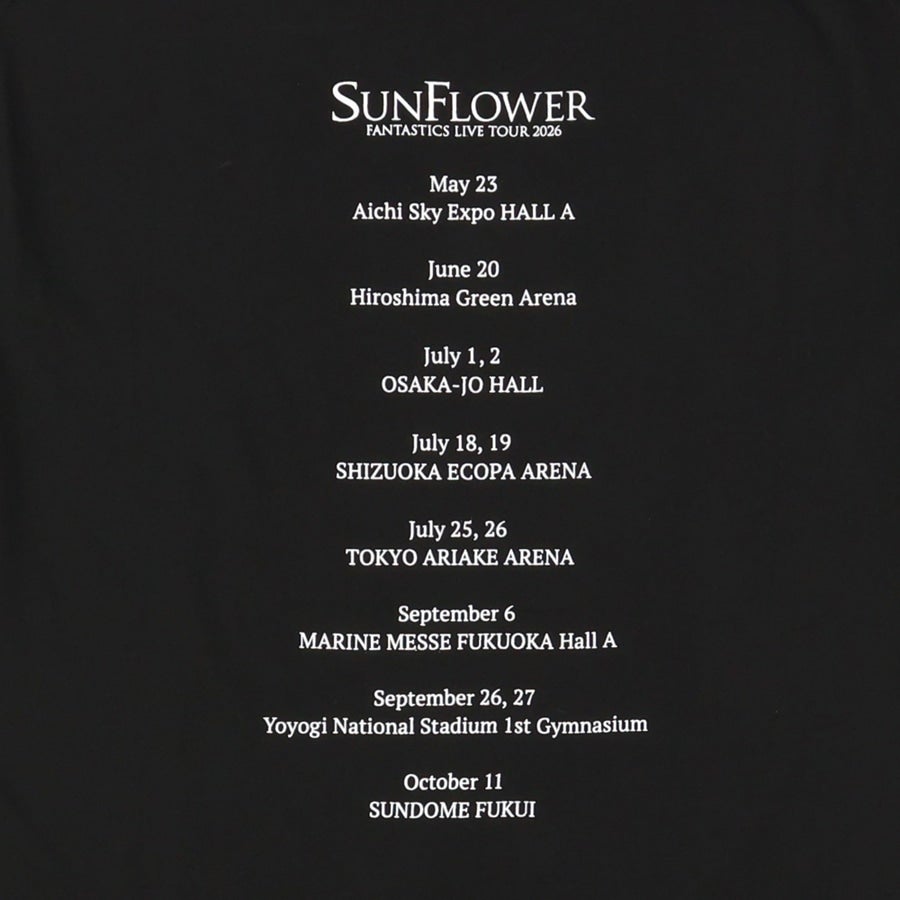 SUNFLOWER ツアーTシャツ/BLACK 詳細画像 カラー共通 3
