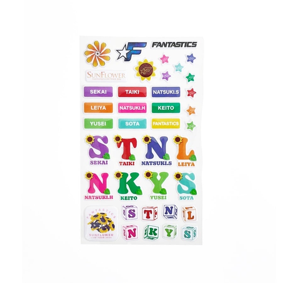 SUNFLOWER ぷくぷくシール 詳細画像 カラー共通 1