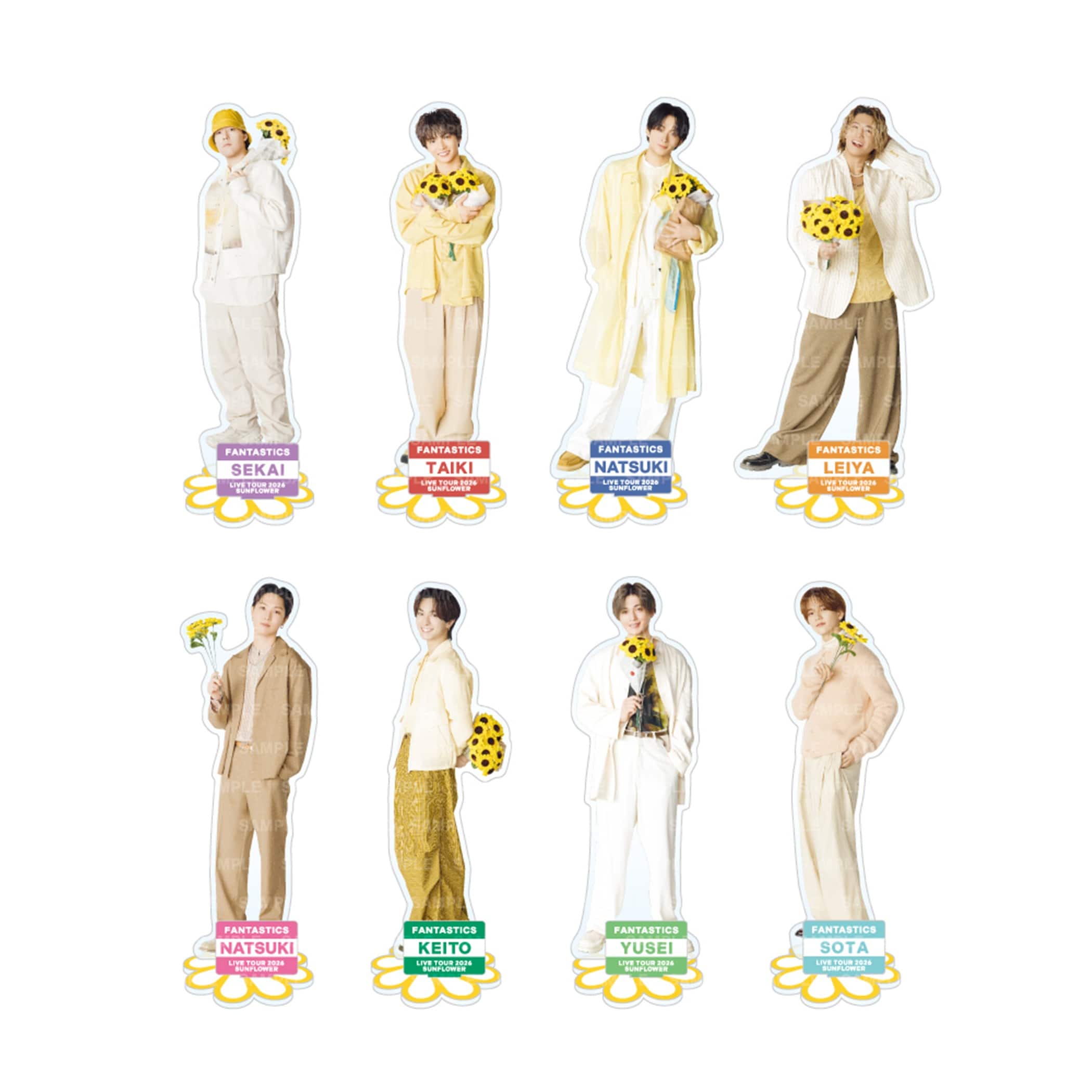 Rayflower アクリルスタンド EXILE TRIBE STATION ONLINE STORE｜SUNFLOWER アクリルスタンド/全8種