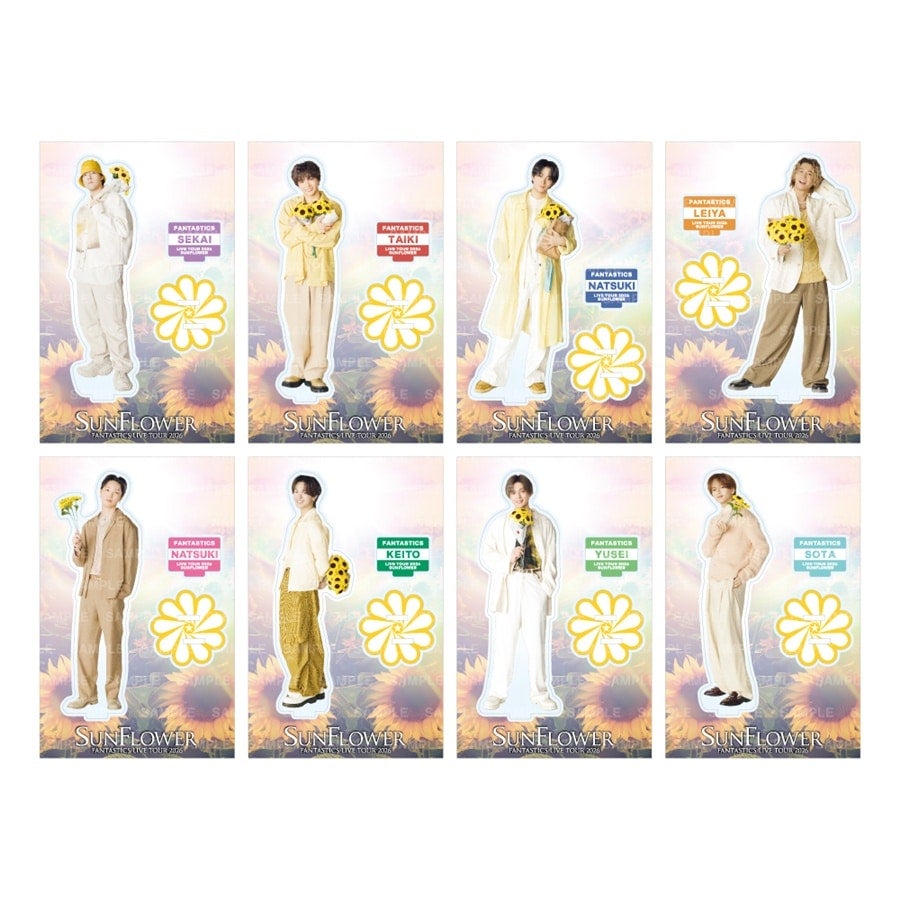 SUNFLOWER アクリルスタンド8種セット 詳細画像 カラー共通 1