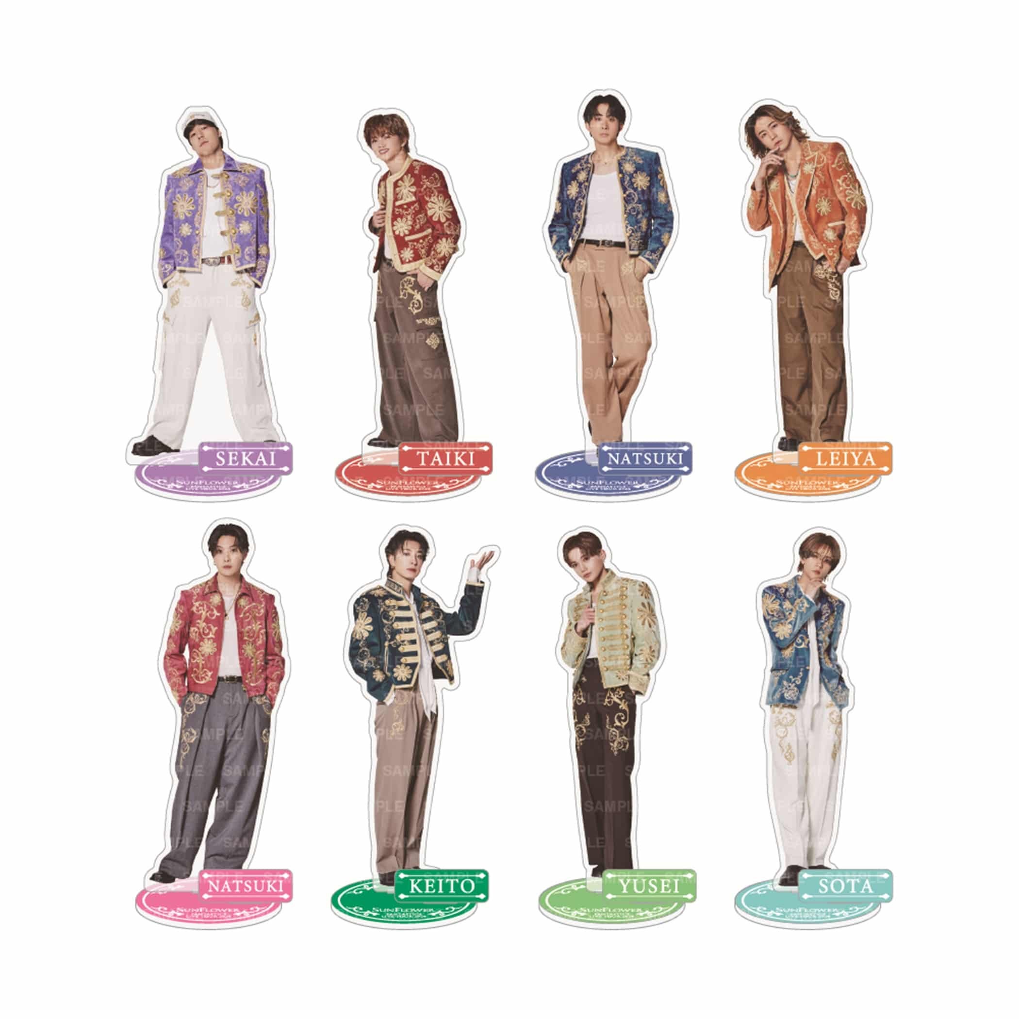 FANTASTICS アクリルスタンド5個セット EXILE TRIBE STATION ONLINE STORE｜SUNFLOWER アクリルスタンドⅡ/全8種