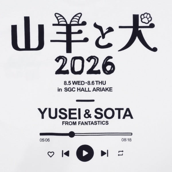 山羊と犬 ロゴTシャツ 詳細画像