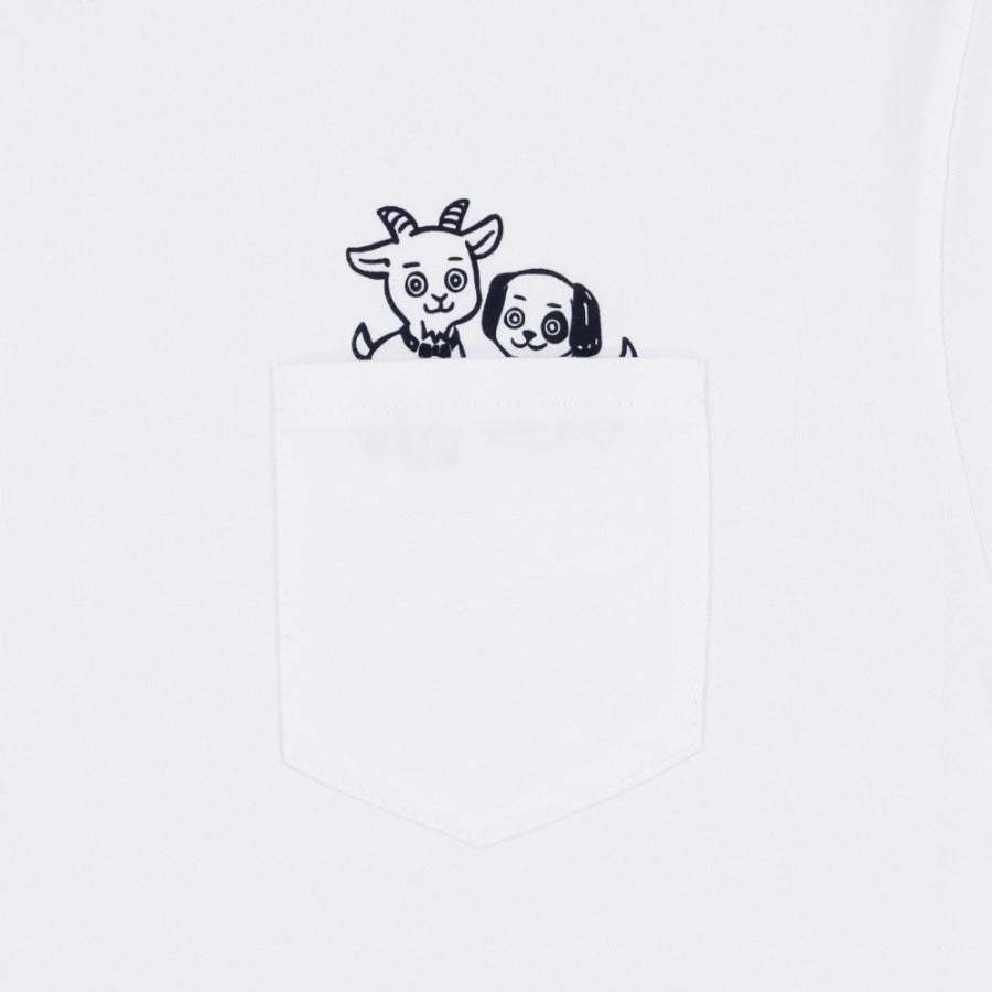 山羊と犬 ロゴTシャツ 詳細画像 カラー共通 2