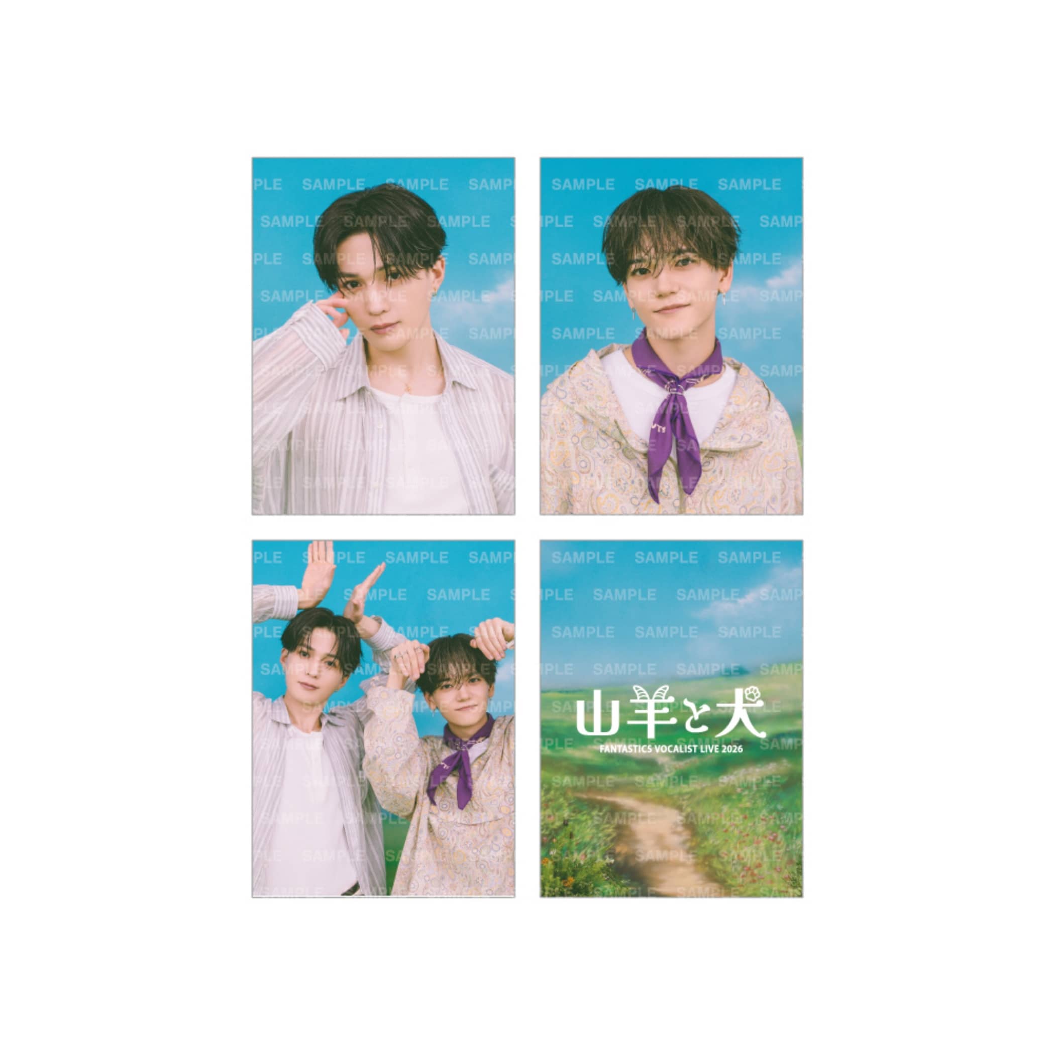 EXILE TRIBE STATION ONLINE STORE｜山羊と犬 フォトカード3枚セット/A