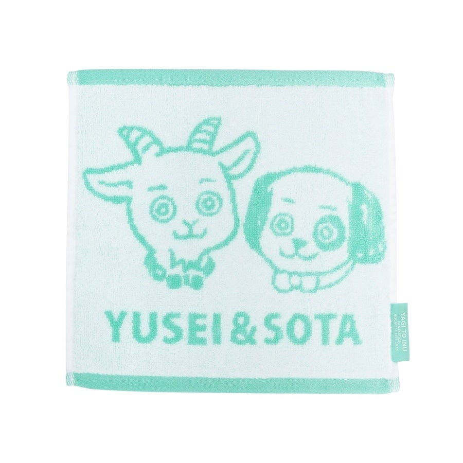 山羊と犬 ポーチ付きハンドタオル 詳細画像 カラー共通 1
