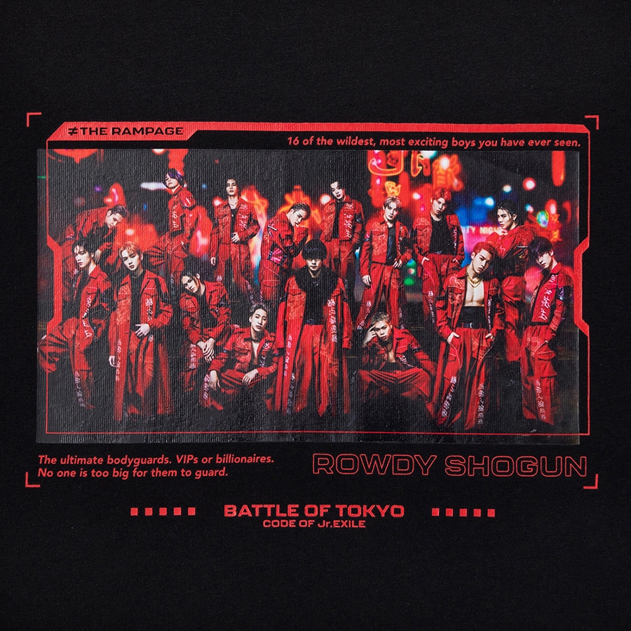 BATTLE OF TOKYO フォトTシャツ/ROWDY SHOGUN ≠ THE RAMPAGE 詳細画像 BLACK 2