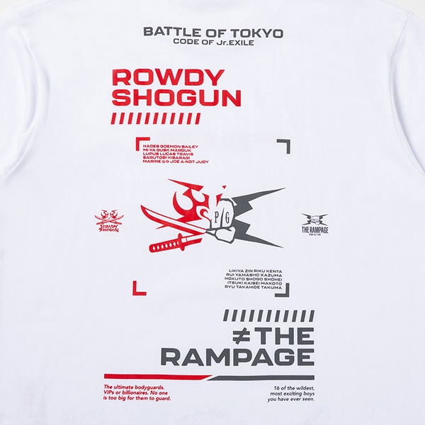 BATTLE OF TOKYO ロゴTシャツ/ROWDY SHOGUN ≠ THE RAMPAGE 詳細画像