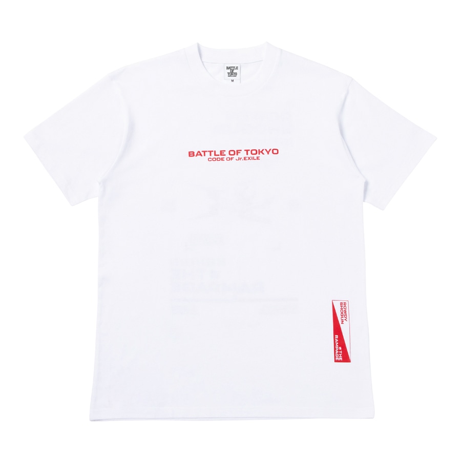 BATTLE OF TOKYO ロゴTシャツ/ROWDY SHOGUN ≠ THE RAMPAGE 詳細画像 WHITE 1