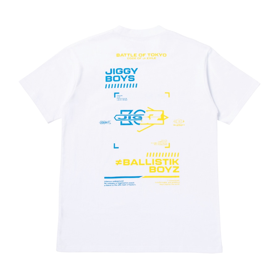 BATTLE OF TOKYO ロゴTシャツ/JIGGY BOYS ≠ BALLISTIK BOYZ 詳細画像 WHITE 1