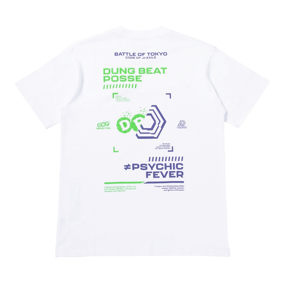 BATTLE OF TOKYO ロゴTシャツ/DUNG BEAT POSSE ≠ PSYCHIC FEVER 詳細画像 WHITE 1
