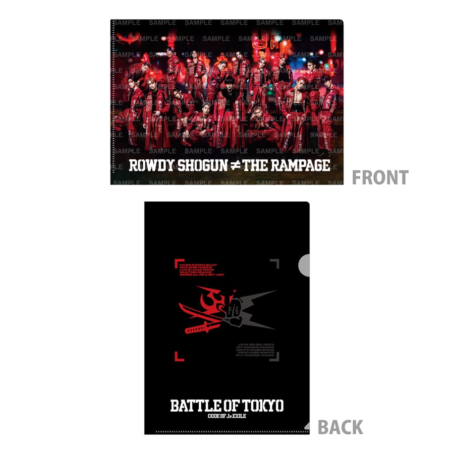 BATTLE OF TOKYO クリアファイル/ROWDY SHOGUN ≠ THE RAMPAGE 詳細画像 THE RAMPAGE 2