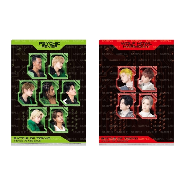 BATTLE OF TOKYO クリアファイル2枚セット/PSYCHIC FEVER vs WOLF HOWL HARMONY