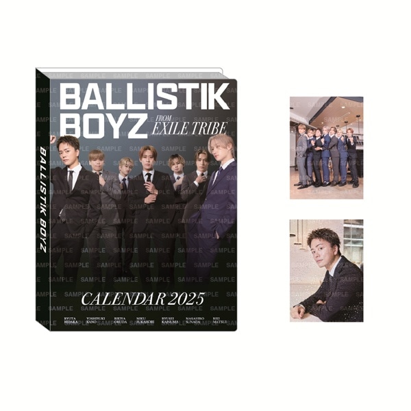 BALLISTIK BOYZ 2025 カレンダー フォトカードホルダー&フォトカード2枚セット 詳細画像