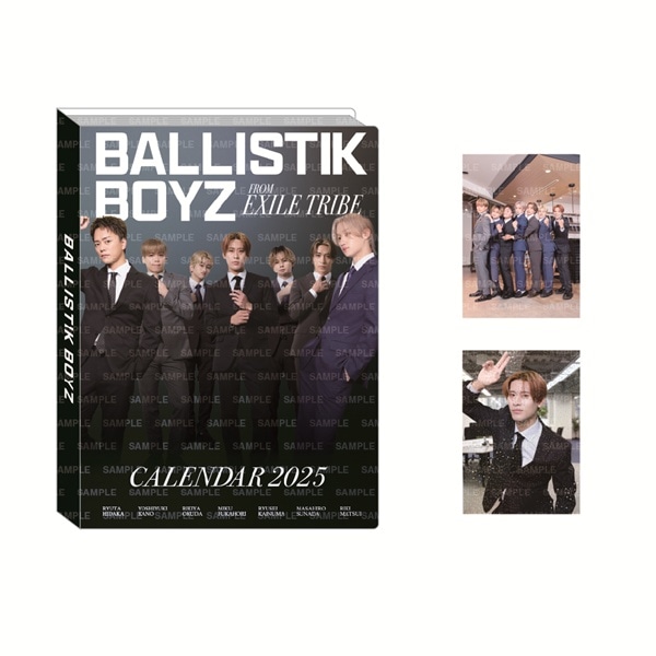 BALLISTIK BOYZ 2025 カレンダー フォトカードホルダー&フォトカード2枚セット 詳細画像