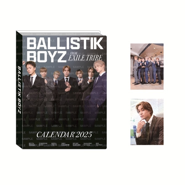 BALLISTIK BOYZ 2025 カレンダー フォトカードホルダー&フォトカード2枚セット 詳細画像