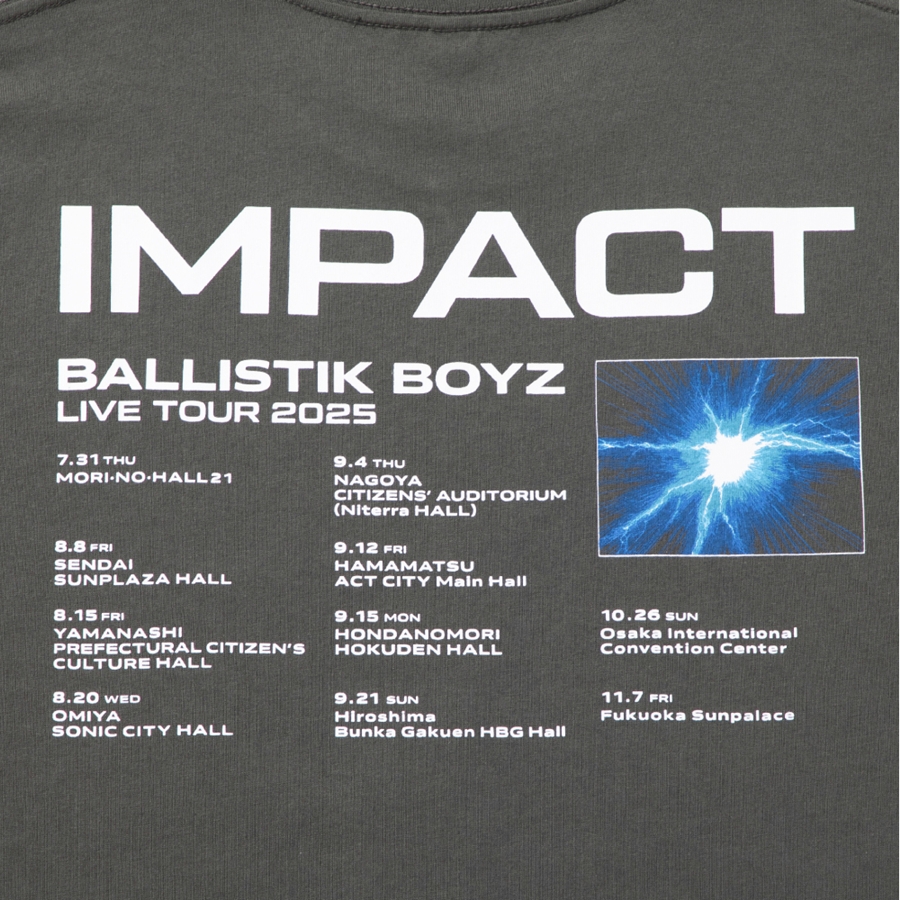 IMPACT -ASIA- ツアーTシャツ/CHARCOAL GRAY 詳細画像 カラー共通 3