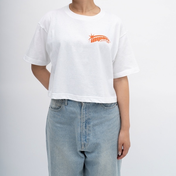 IMPACT ロゴクロップドTシャツ/WHITE 詳細画像