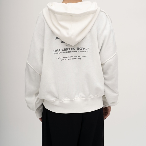 IMPACT -FINAL- ZIPパーカー/WHITE 詳細画像