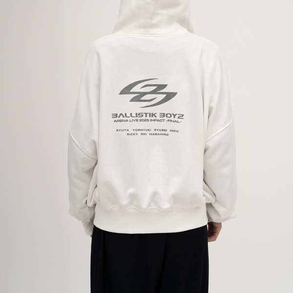 IMPACT -FINAL- ZIPパーカー/WHITE 詳細画像