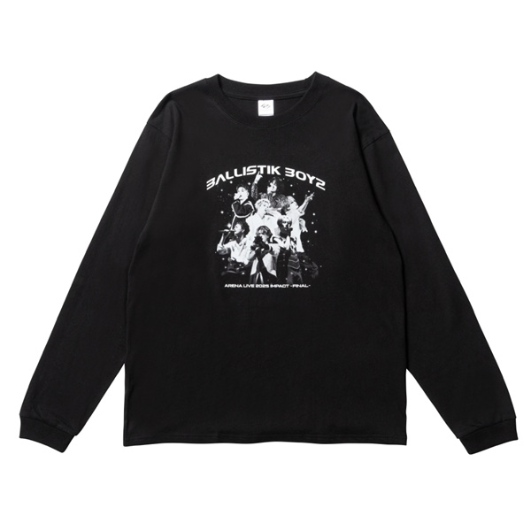 IMPACT -FINAL- フォトロングスリーブTシャツ/BLACK