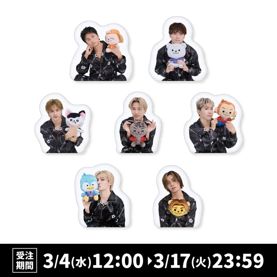 BALLISTIK BOYZ 2026 カレンダー ダイカットクッション 詳細画像 カラー共通 1